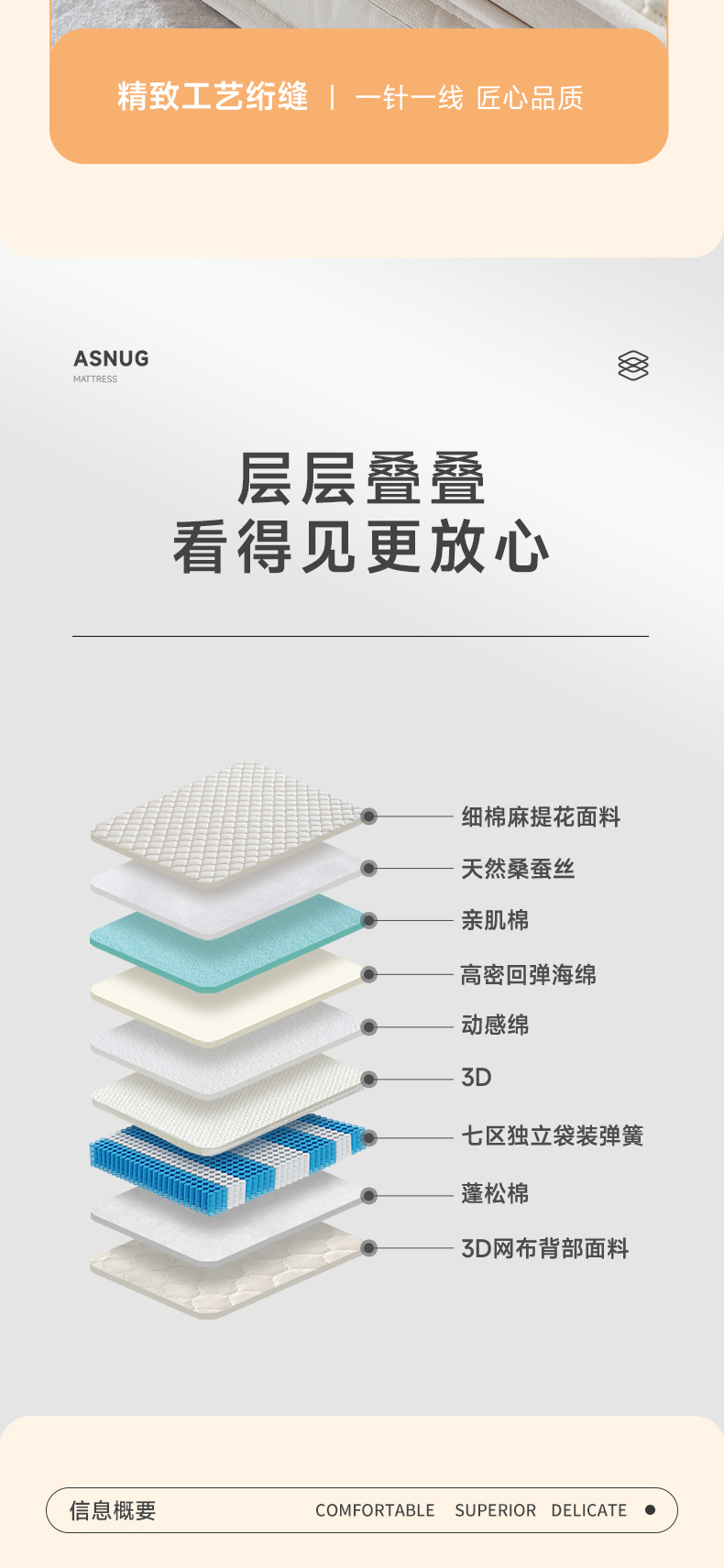 上海滩L型-爱舒床垫 - 来自上海的精致睡眠